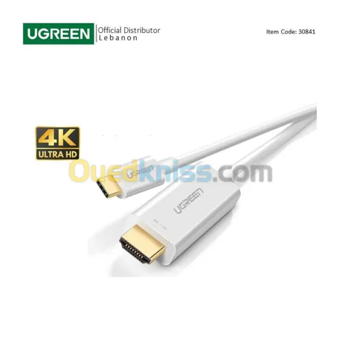 CABLE UGREEN USB-C VERS HDMI 1.5M 30841