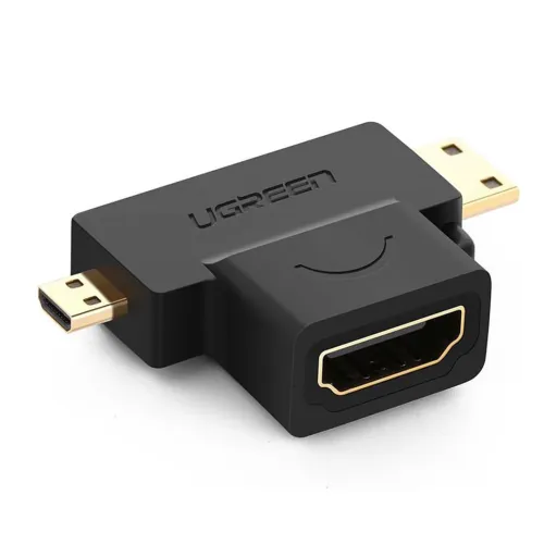 ADAPTATEUR UGREEN HDMI FEMALE TO MICRO HDMI + MINI HDMI 20144