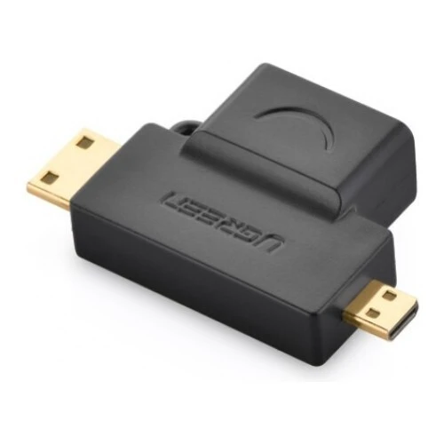 ADAPTATEUR UGREEN HDMI FEMALE TO MICRO HDMI+MINI HDMI 20144