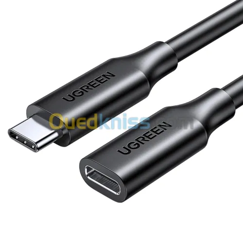 Ugreen USB-C - USB-C PD QC cable 4K 60Hz 100W 5A 10Gb/s 1m 10387
