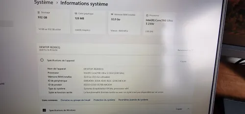 DELL 16 pro / ultra 5 Vpro 235u 32gb ddr5 1 tera ssd neuf