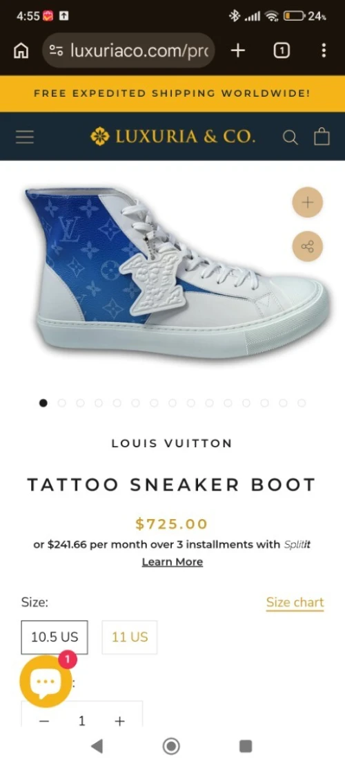 louis Vuitton sneakers 40
