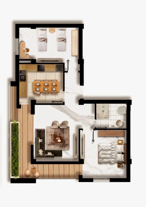 Vente Appartement F3 Mostaganem Mostaganem