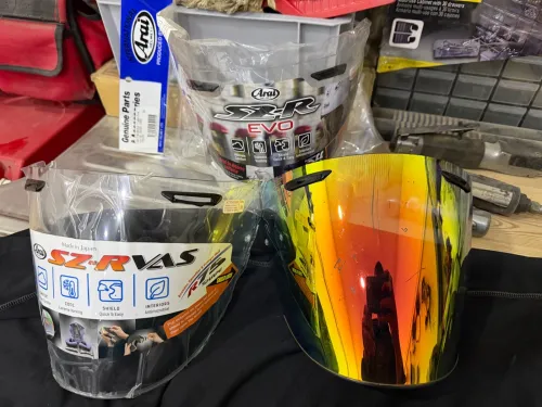 Visière iridium casque arai