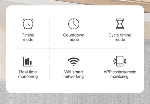 Disjoncteur intelligent WiFi Tuya, MCB, 1P, 1-63A Ajustable, compatible avec Alexa et Google home