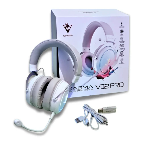 CASQUE MAGMA VALIVOX 02 PRO RGB 7.1 WIRELESS WHITEE