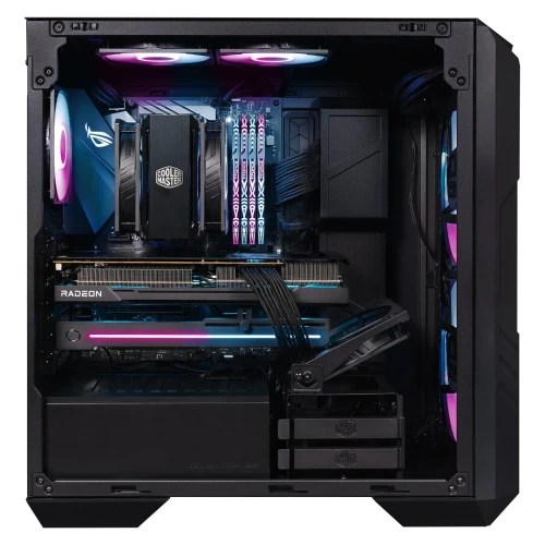 Boîtier Master HAF500 Noir ATX, 2x Ventilateurs ARGB 200mm, Panneau maille