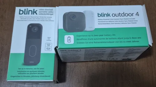sonnette video + camera outdoor 4  "DOORBELL" blink