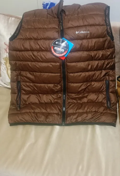 02 Gilet Doudoune North face et colombia Original Taille L 