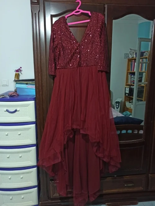 Robe de soirée bordeaux 