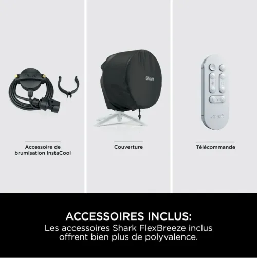 VENTILATEUR  flexbreeze - shark sans fils / batterie 20 h / silencieux / portable
