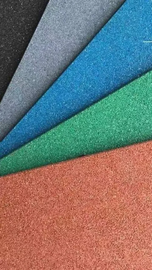 Tapis gomme amortissant( dalles en caoutchouc)