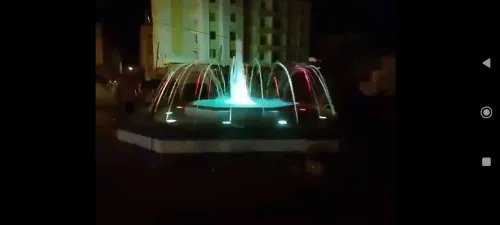 Fontaine et jet deau 