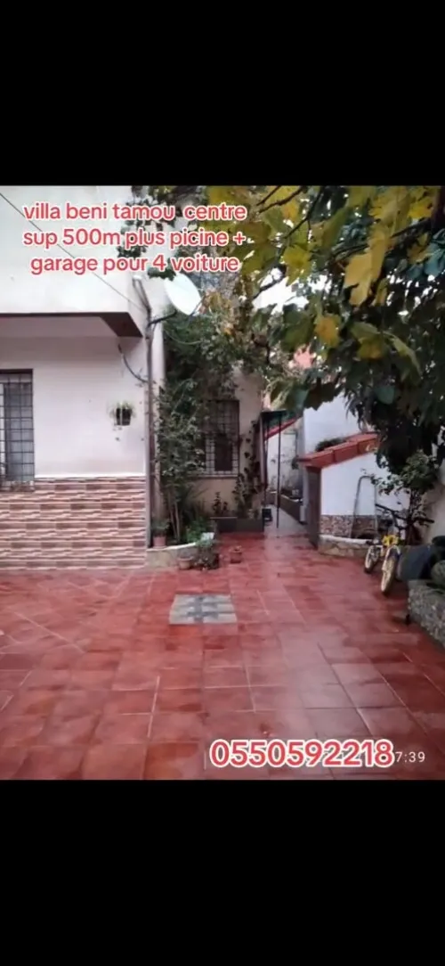 Vente Villa Blida Beni tamou