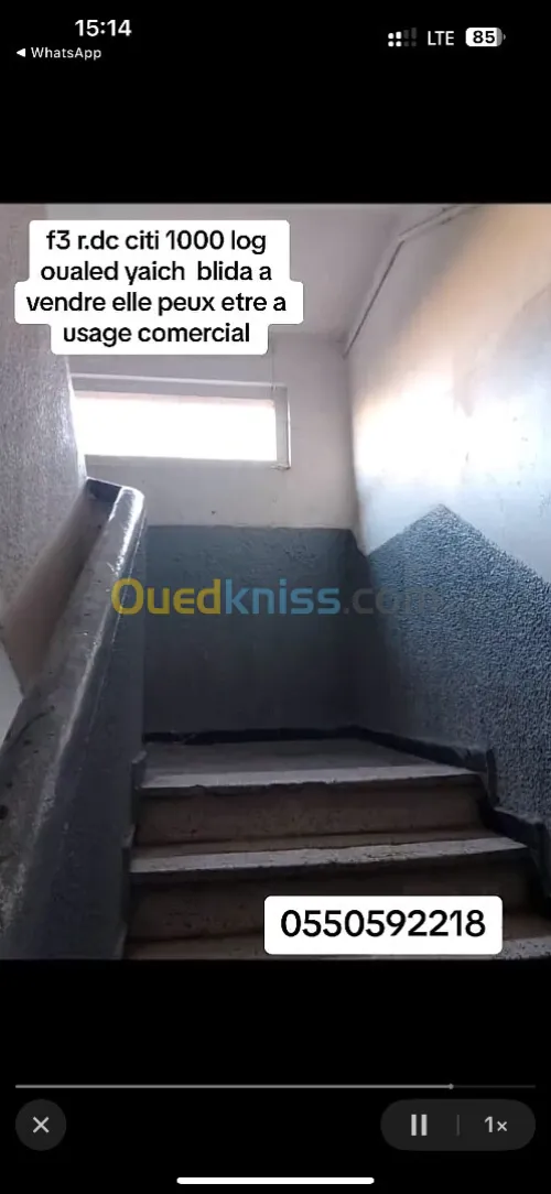 Vente Appartement F3 Blida Ouled yaich