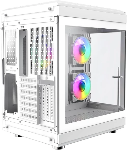 Boîtier GAMEMAX HYPE WHITE Boîtier PC Gaming Blanc RGB Mid-Tower ATX Neuf