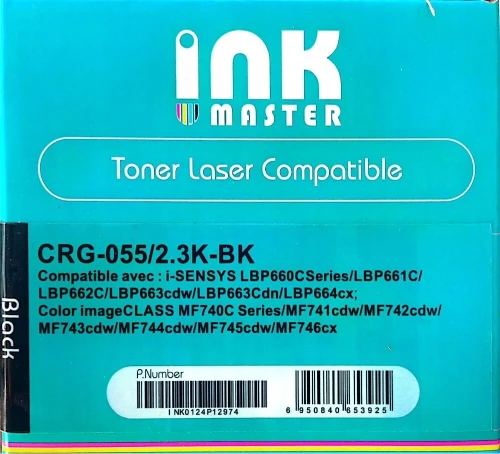 Pack Toner Laser Compatible CRG-055 (BK/C/Y/M) - Ink Master