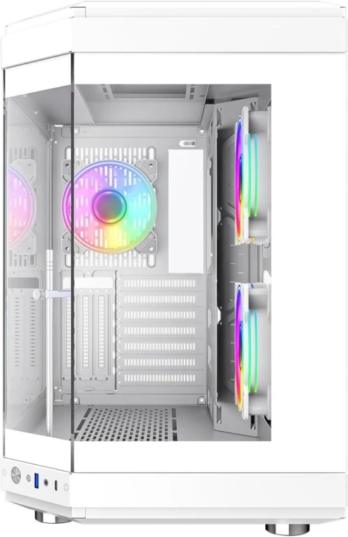 Boîtier GAMEMAX HYPE WHITE Boîtier PC Gaming Blanc RGB Mid-Tower ATX Neuf