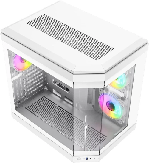 Boîtier GAMEMAX HYPE WHITE Boîtier PC Gaming Blanc RGB Mid-Tower ATX Neuf