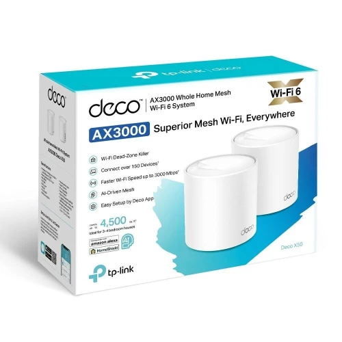 Système Wi-Fi 6 Mesh TP-Link Deco X50 (AX3000) - Pack de 2