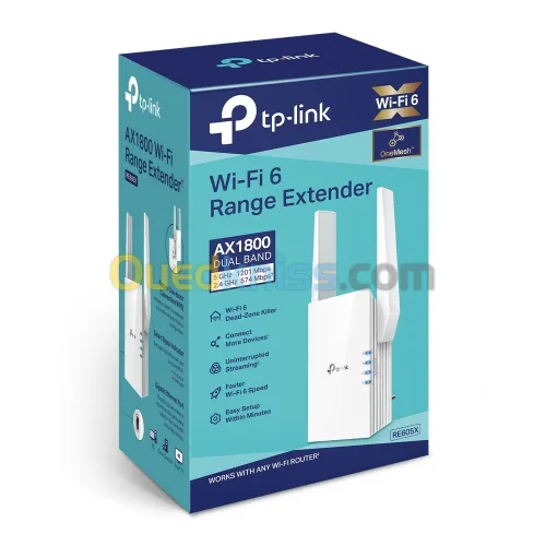 TP-LINK RE605X Répéteur WiFi 6 AX1800