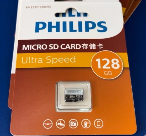 Carte Mémoire Micro SD Philips 128Go Ultra Speed V30 - Idéal 4K & Gaming