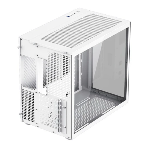 Boîtier PC Gaming GAMEMAX Infinity WH - Blanc, Verre Trempé, RGB, USB-C