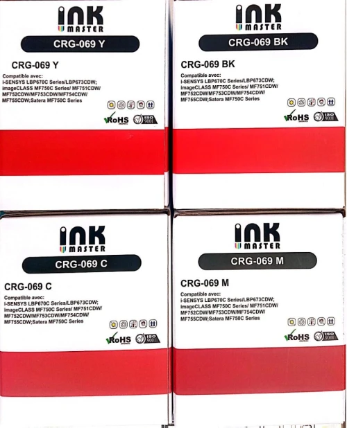 Toners Compatibles Canon CRG-069 BK/C/M/Y - Haute Qualité