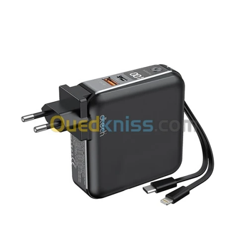 D-Tech dp15 Power Bank fast charge 15000 mAh 5v 9v 12v