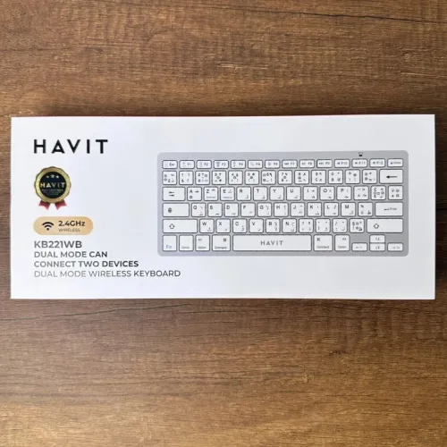 HAVIT KB221WB CLAVIER SANS FIL 2.4G+BLEUTOUTH