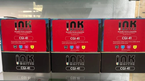Pack de 4 bouteilles d'encre Canon GI-41 Pour PIXMA : G1420. G3420. G2420. G2460. G3460. G3430.