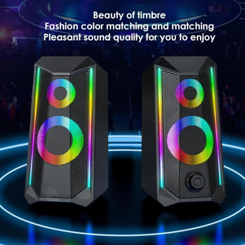 Enceintes Gaming Havit Gamenote SK202BT - Bluetooth, RGB & USB - Neuves
