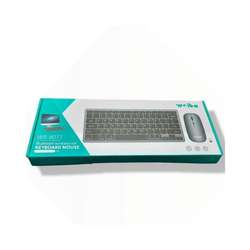 Pack Clavier + Souris sans Fil & Bluetooth Weibo WB-8077 | 2.4G & BT 5.0