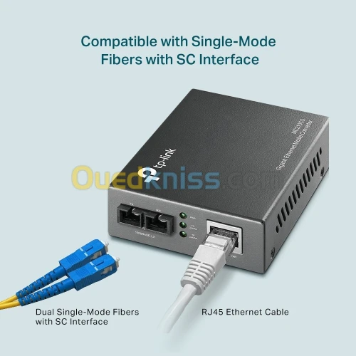  TP-Link Convertisseur de média MC210CS Gigabit Ethernet