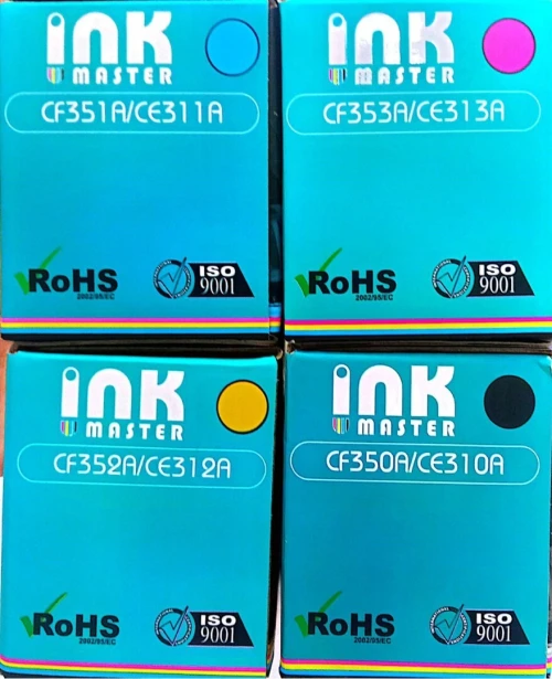 Pack 4 Toners ink master Compatibles HP 130A (CF350A) / 126A (CE310A)