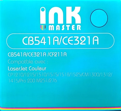 Toner HP Adaptable Premium Ink Master à l'unité (CB540A/CE320A...)