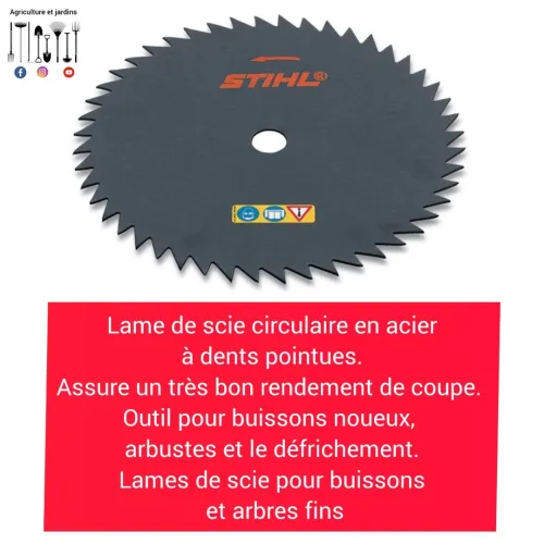 Disques pour débroussailleuse