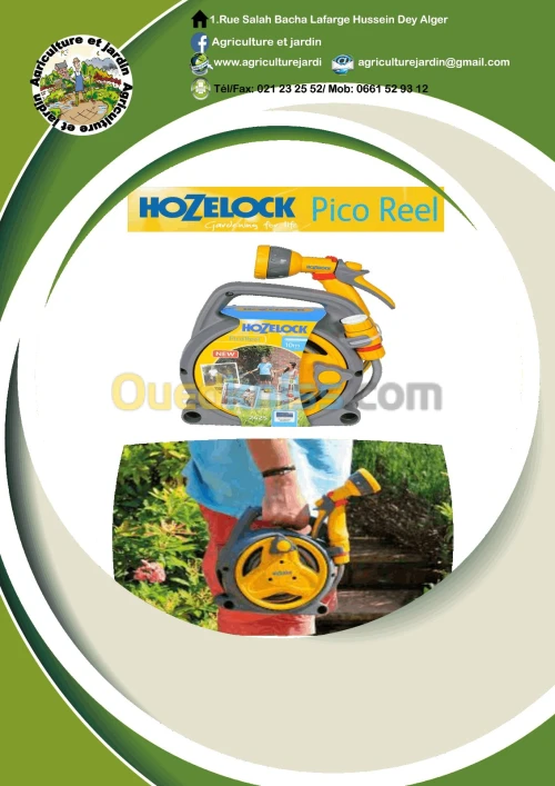 pico reel tuyau 10 m avec dévidoir hozelock 