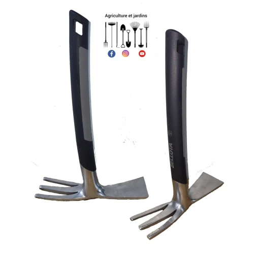Outils Bellota : griffe, transplantoir, plantoir et serfouette 