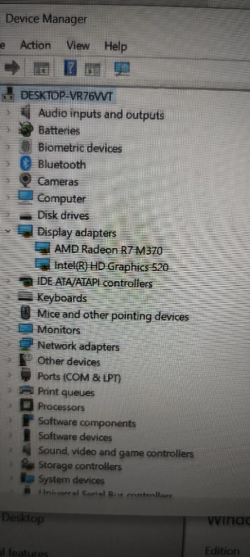 Lenovo i7 6eme/AMD r7/16Gb/256Gb/batterie 3h/15.6"