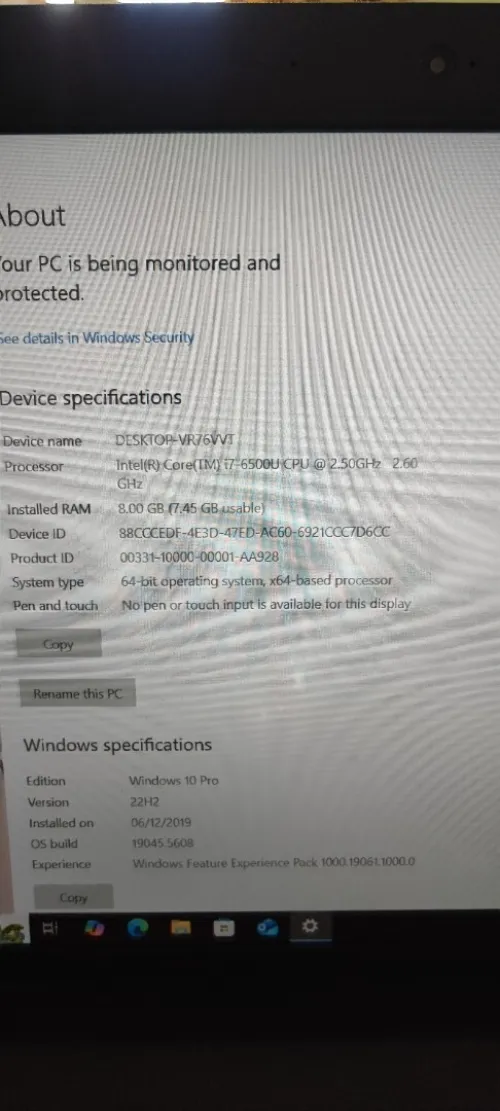 Lenovo i7 6eme/AMD r7/16Gb/256Gb/batterie 3h/15.6"