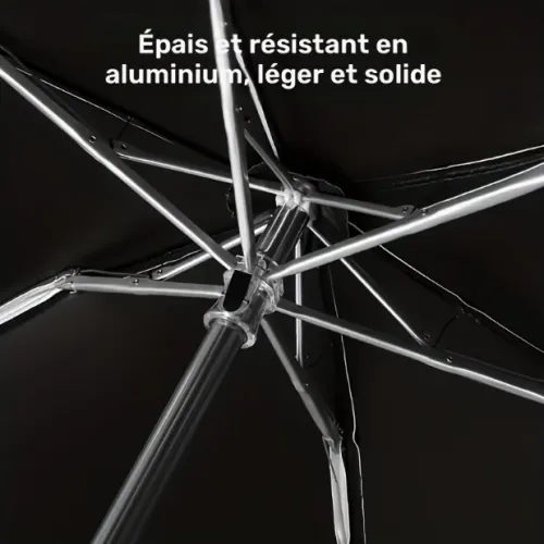 Mini Parapluie de Poche Noir - Ultra-Léger, Ultra-Compact