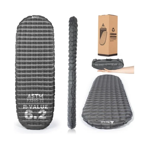 HIKENTURE - Matelas De Camping R-Value 6.2 Ultraléger Compact Et Isolant Ultra Prtemium