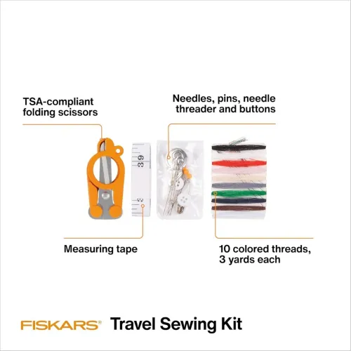 Coffret KIT De Couture De Secours Norme TSA, Accépté En Avion Avec Boitier
