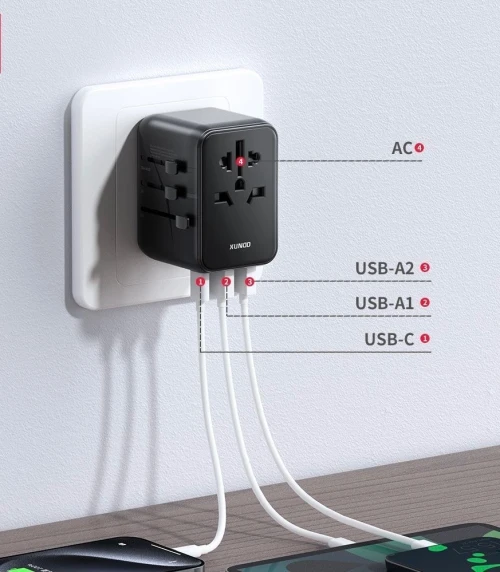 Adaptateur de voyage YESIDO MC10