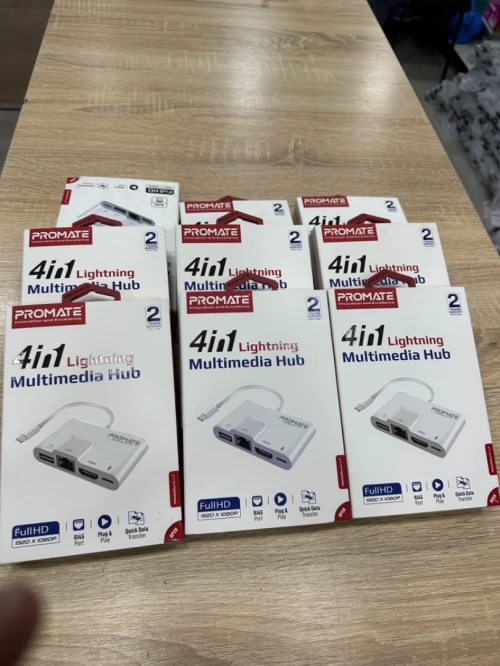 Hub PROMATE 4-IN-1 LIGHTNING MULTIMEDIA 