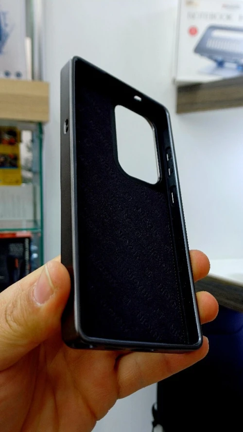 Antichoc Coque S26 Ultra S25Ultra en cuir avec support Magsafe