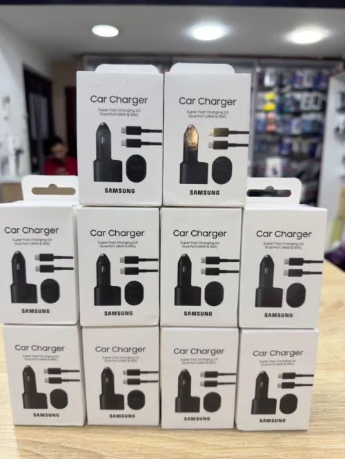 SAMSUNG Chargeur de voiture double super rapide (45 W + 15 W) 2 ports EP-L5300 Noir