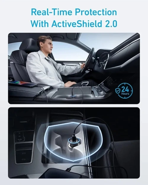 Chargeur Auto Anker 323 52,5w ,2ports