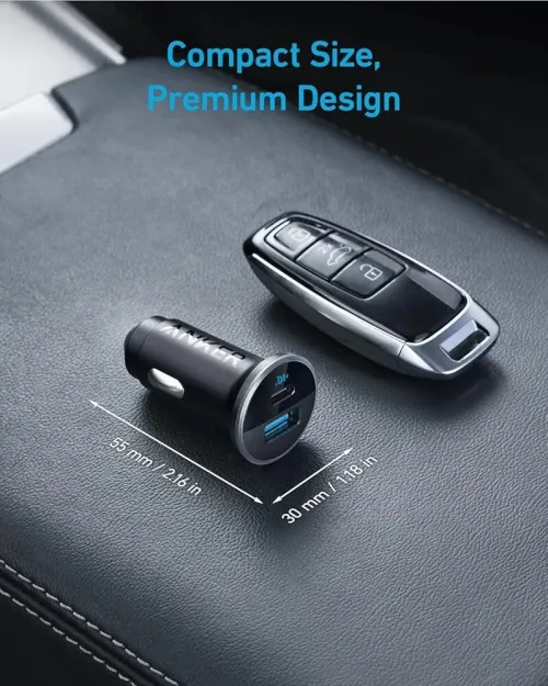 Chargeur Auto Anker 323 52,5w ,2ports